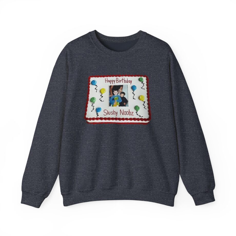 Slushy Noobz Birthday Cake Unisex Heavy Blend Crewneck Sweatshirt
