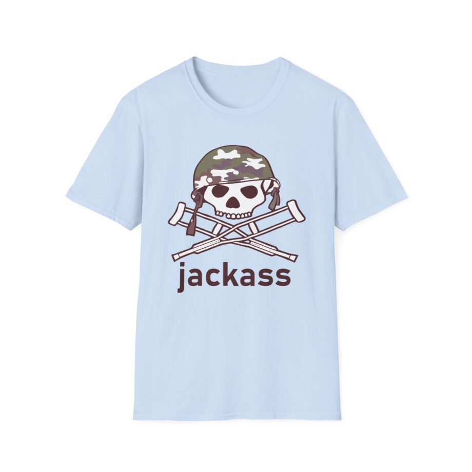 Jackass Camouflage Helmet Unisex Softstyle T-Shirt