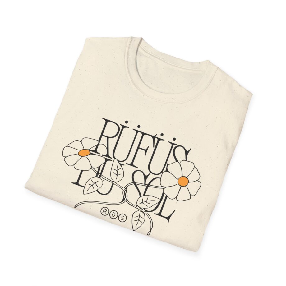 Rufus Du Sol Flower Ecru Unisex Softstyle T-Shirt