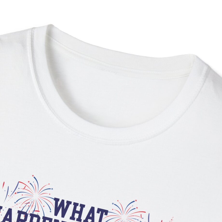James Droz What Happeneduhhh Unisex Softstyle T-shirt