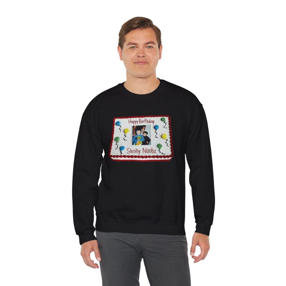 Slushy Noobz Birthday Cake Unisex Heavy Blend Crewneck Sweatshirt