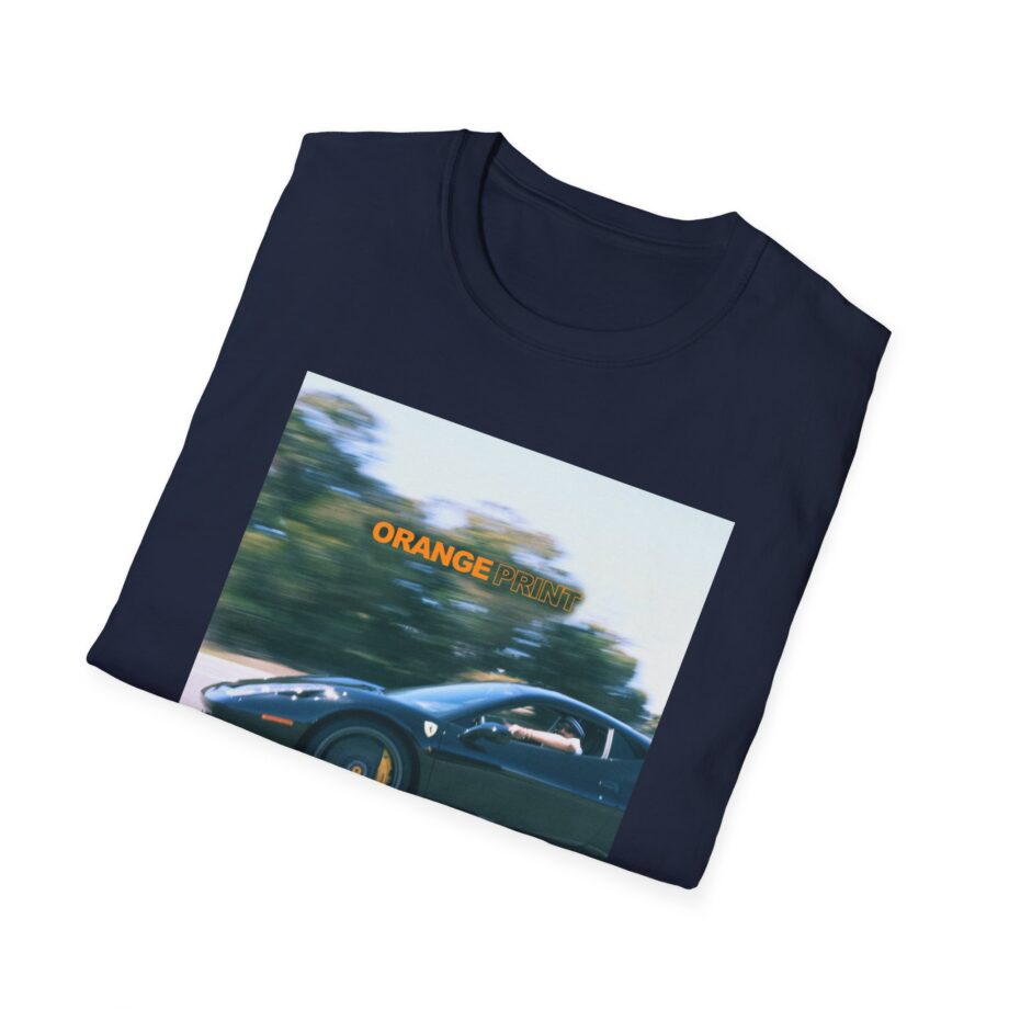 Larry June Orange Print Unisex Softstyle T-shirt