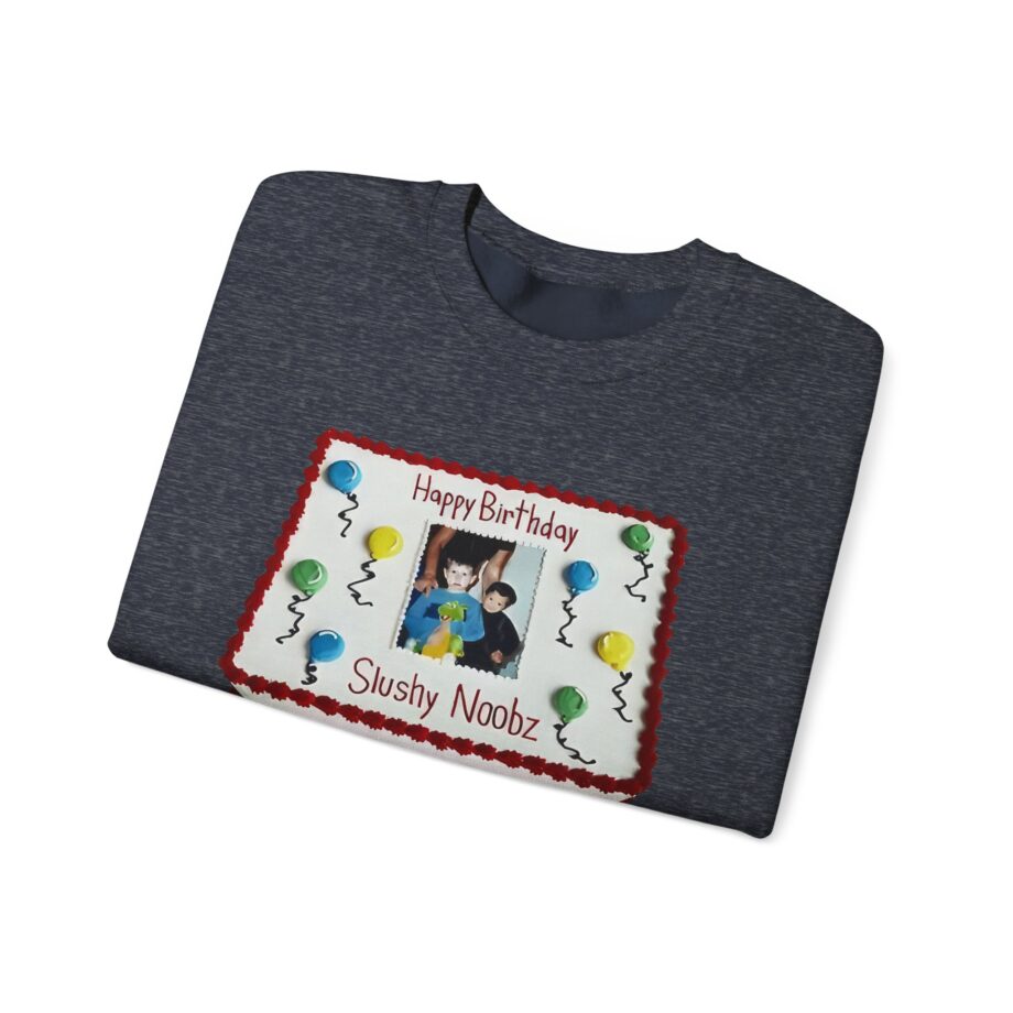 Slushy Noobz Birthday Cake Unisex Heavy Blend Crewneck Sweatshirt