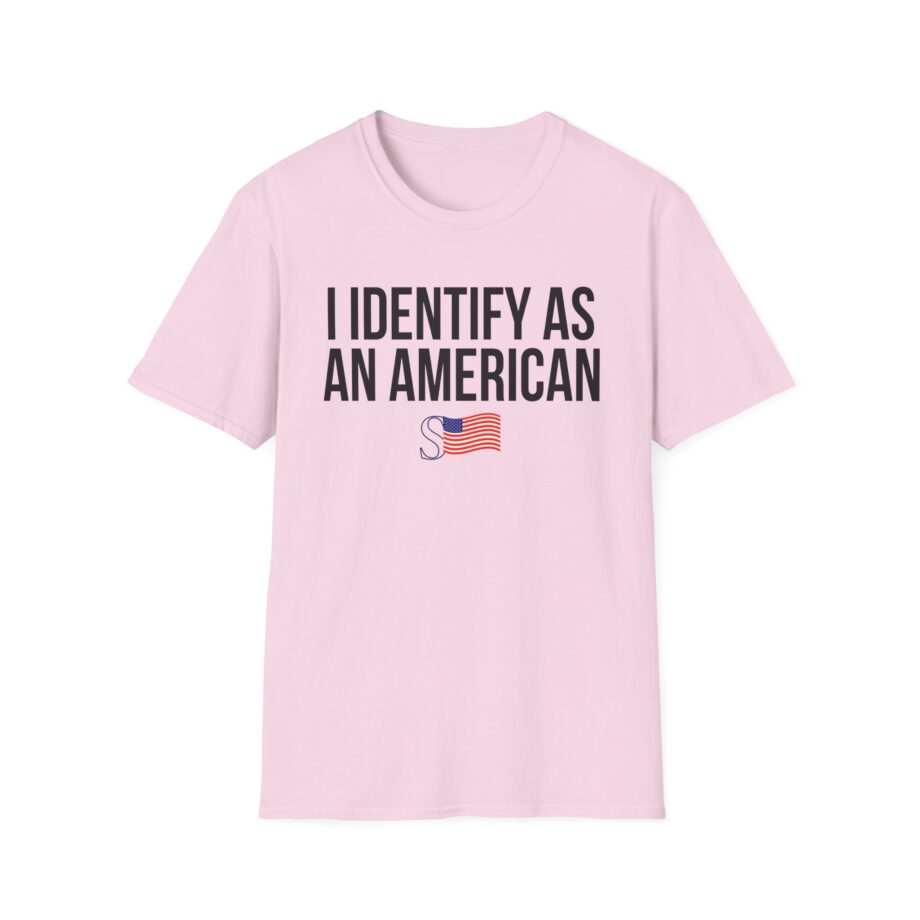 I Identify as an American Unisex Softstyle T-shirt