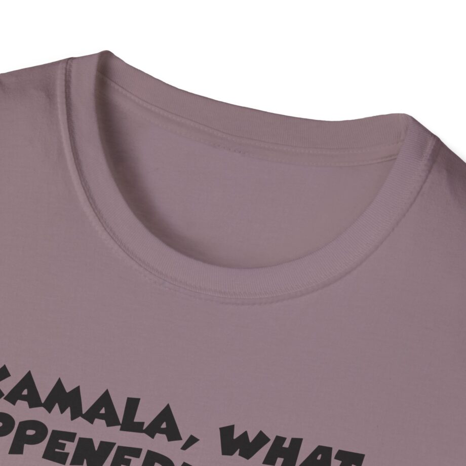 James Droz Kamala, What Happeneduhhh Unisex Softstyle T-shirt