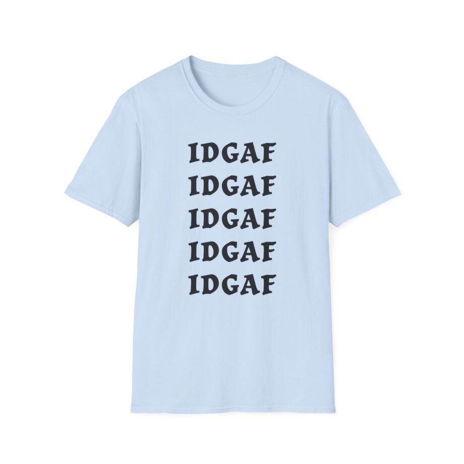 Sadie Crowell Idgaf Neon Middle Finger Unisex Softstyle T-shirt
