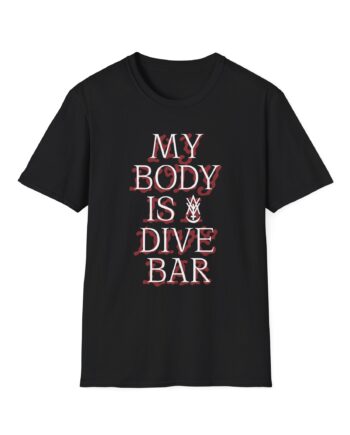 Amigo the Devil My Body is Dive Bar Unisex Softstyle T-shirt