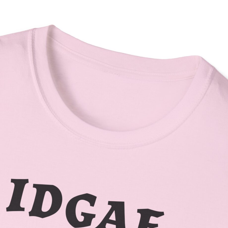 Sadie Crowell Idgaf Neon Middle Finger Unisex Softstyle T-shirt
