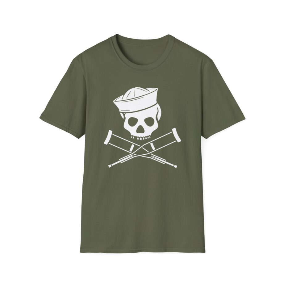 Jackass Sailor Skull & Crossbones Unisex Softstyle T-Shirt