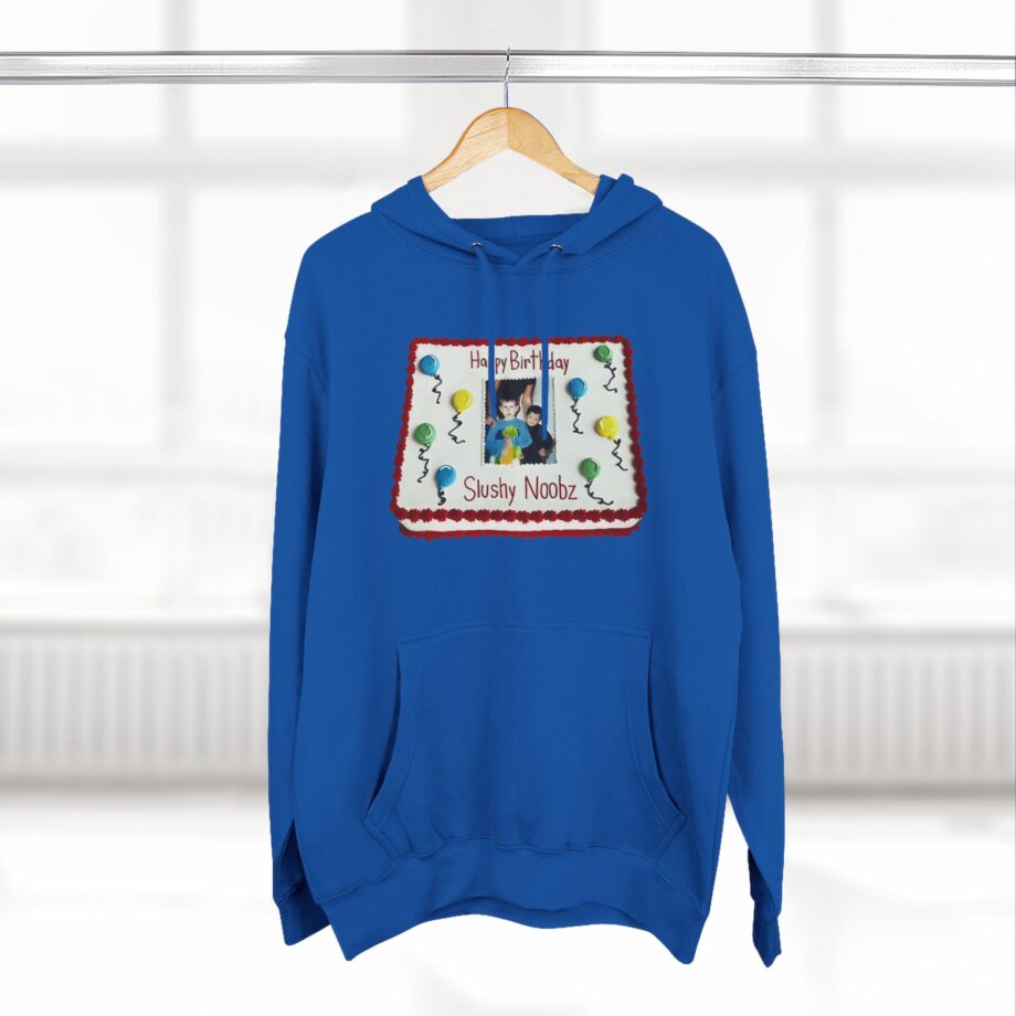 Slushy Noobz Birthday Cake Three-panel Fleece Hoodie