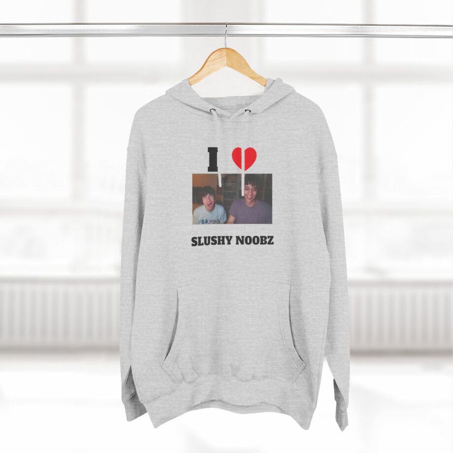 I Heart Slushy Noobz Three-panel Fleece Hoodie