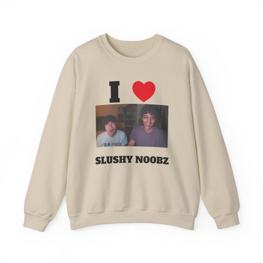 I Heart Slushy Noobz Unisex Heavy Blend Crewneck Sweatshirt
