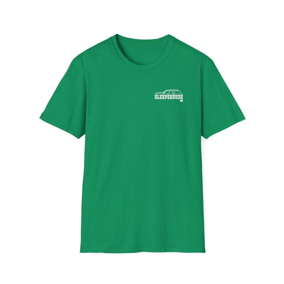 Sleeperdude It'sjust a Little Whiskey Dent on Back Unisex Softstyle T-Shirt