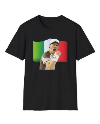 Jannik Sinner Italian Tennis Star Fan Unisex Softstyle T-Shirt