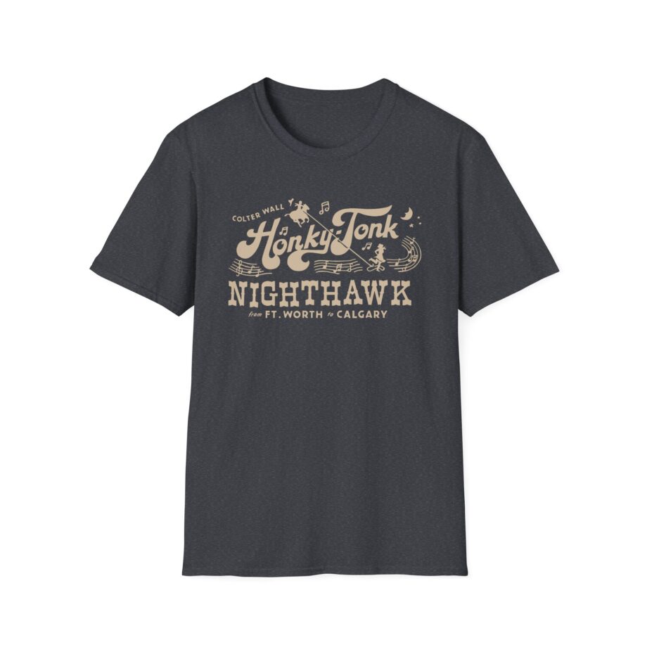 Colter Wall Honky-tonk Nighthawk Unisex Softstyle T-shirt