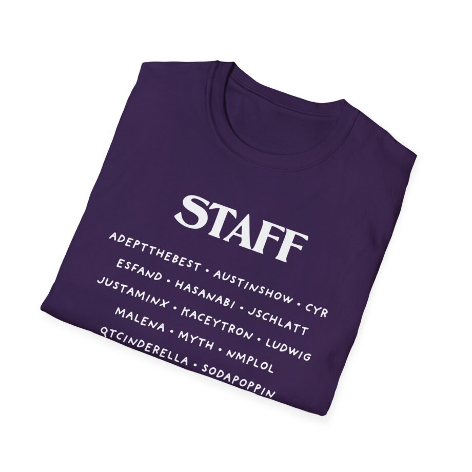 Qtcinderella Shit Camp Staff Unisex Softstyle T-shirt