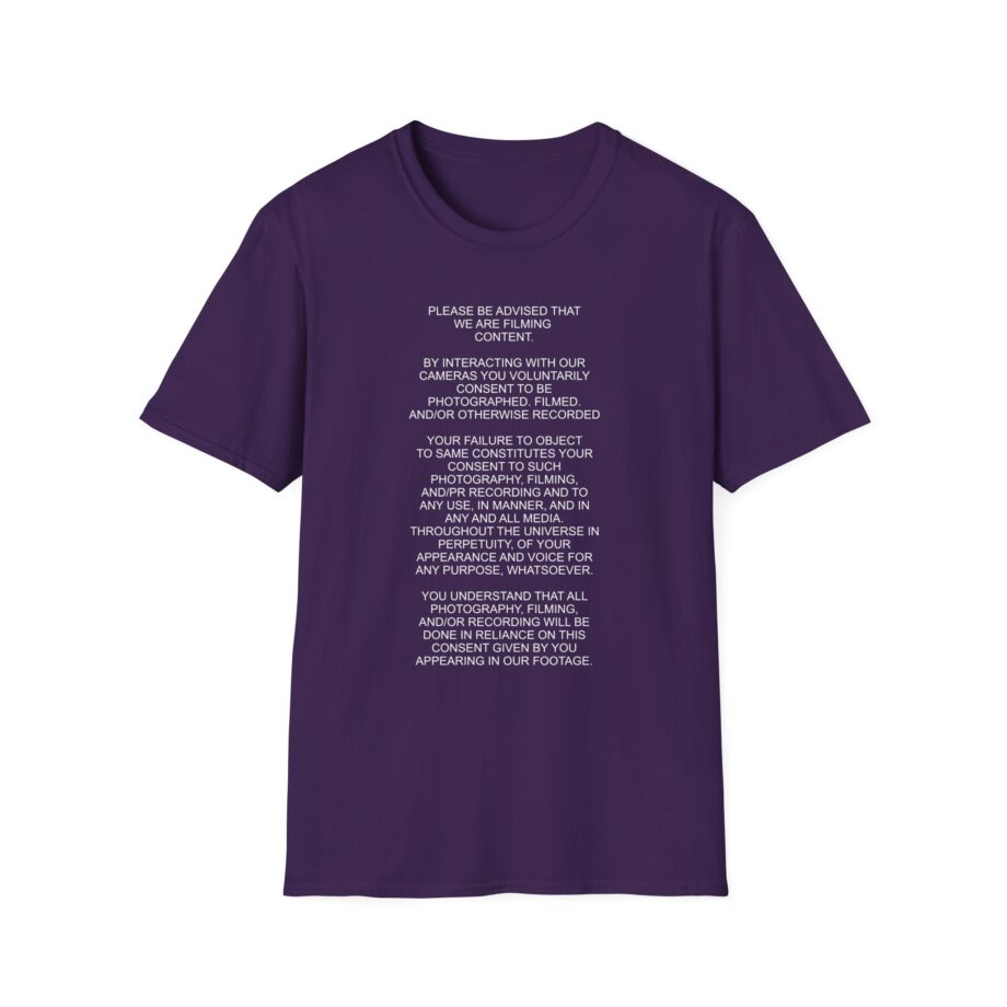 Nekrogoblikon We Are Filming Content Unisex Softstyle T-Shirt