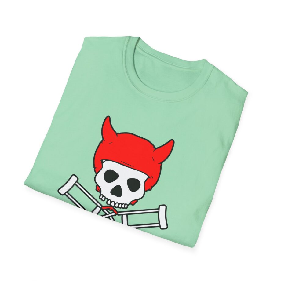 Jackass Devil Horns Skull & Crossbones Unisex Softstyle T-Shirt