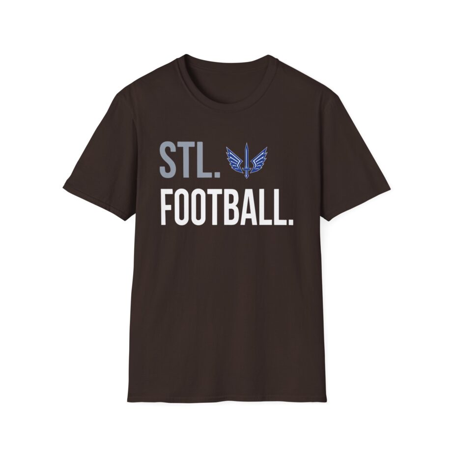 St. Louis Battlehawks 108 Stitches Football Spiral Unisex Softstyle T-shirt