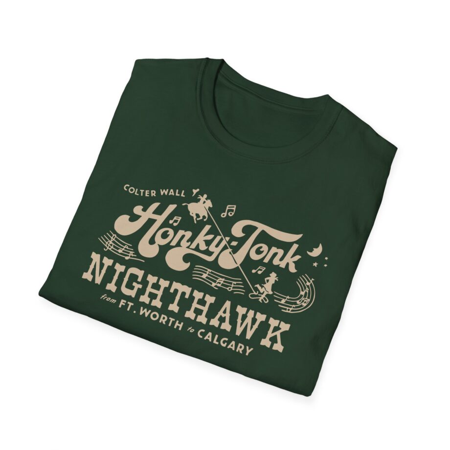 Colter Wall Honky-tonk Nighthawk Unisex Softstyle T-shirt