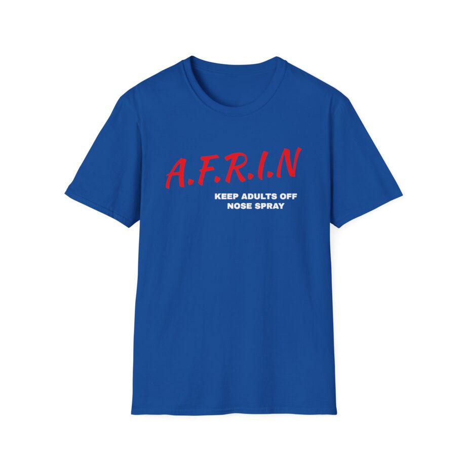 Nate Bargatze Afrin Keep Adults of Nose Spray Unisex Softstyle T-Shirt