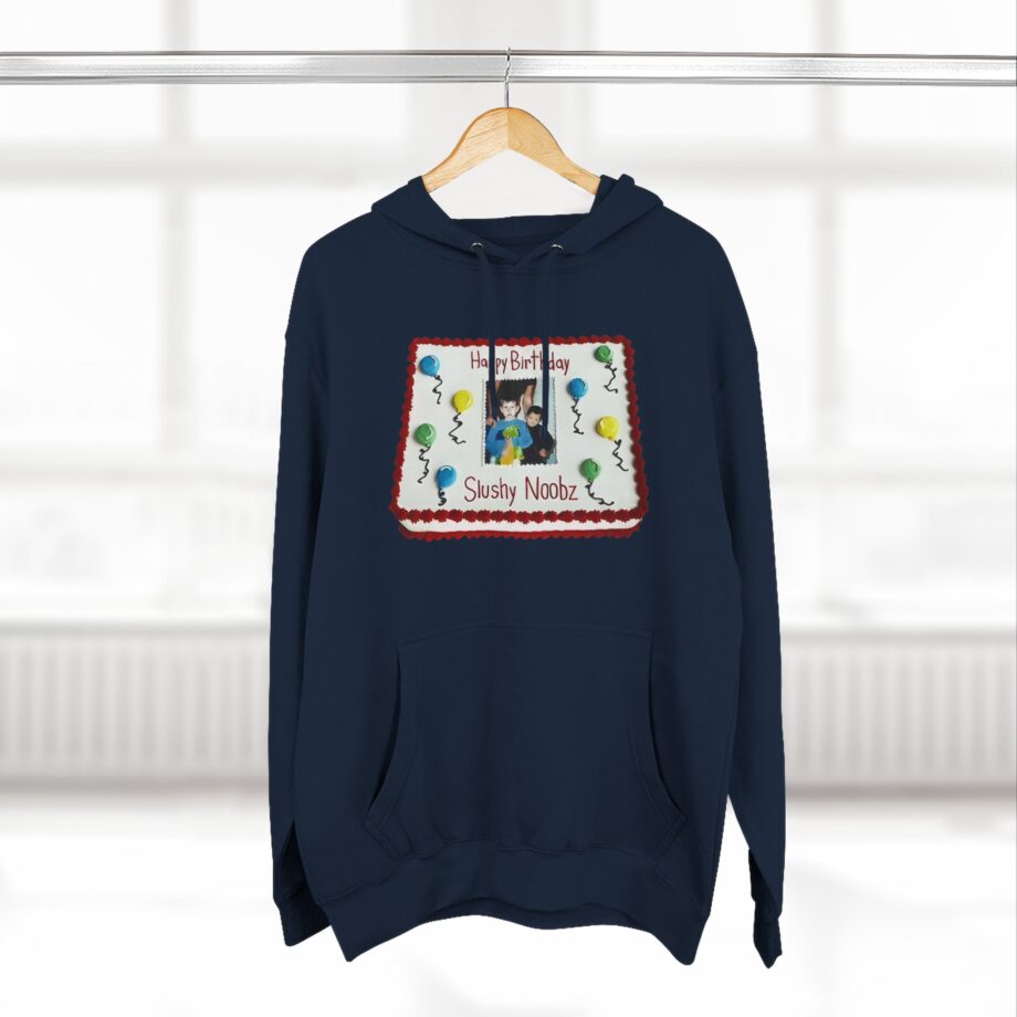 Slushy Noobz Birthday Cake Three-panel Fleece Hoodie
