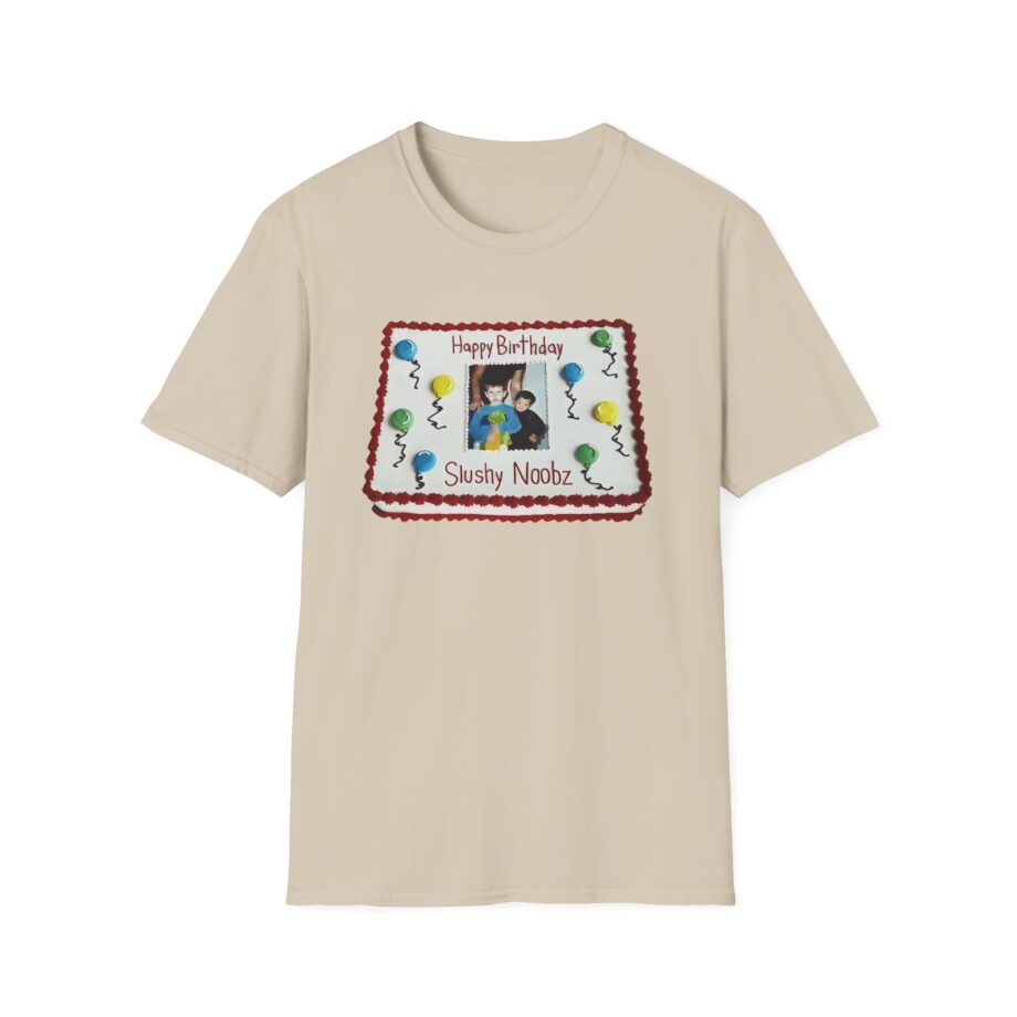 Slushy Noobz Birthday Cake Unisex Softstyle T-shirt