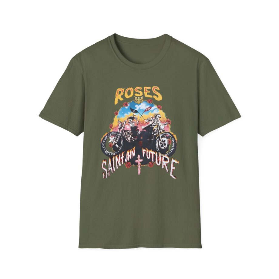 Not a Cult X Freebandz Roses Unisex Softstyle T-Shirt