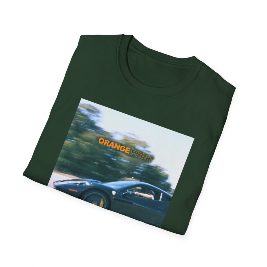 Larry June Orange Print Unisex Softstyle T-shirt