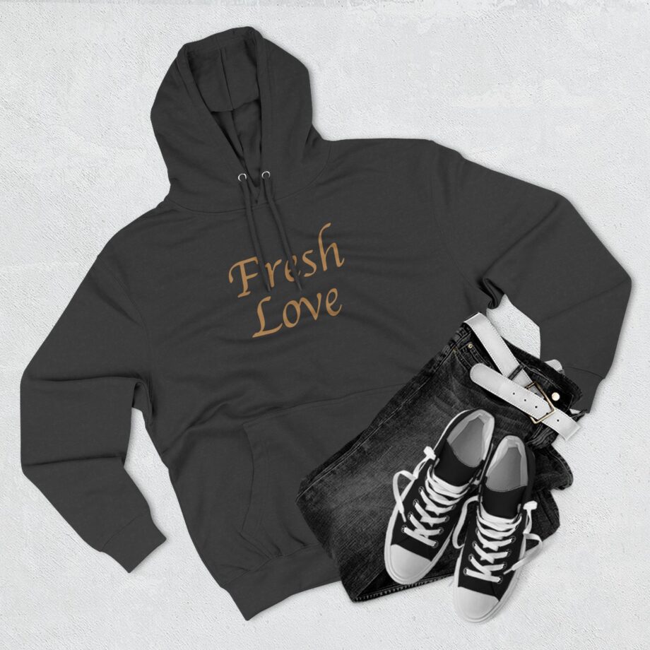 Fresh Love Three-Panel Fleece Hoodie