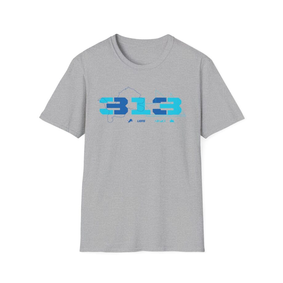 Ninja Detroit Lions Unisex Softstyle T-Shirt