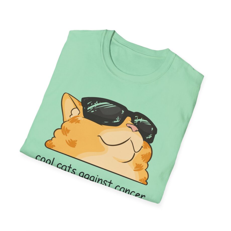 Lilsimsie Cool Cats Against Cancer Unisex Softstyle T-shirt