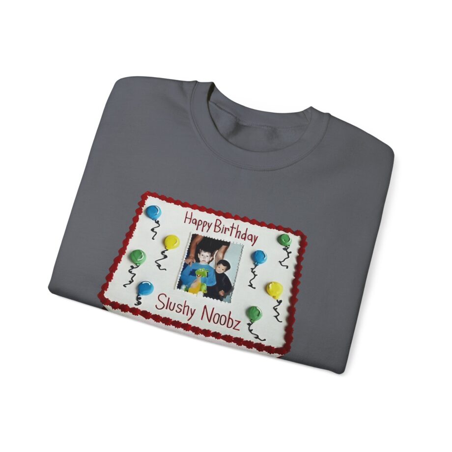 Slushy Noobz Birthday Cake Unisex Heavy Blend Crewneck Sweatshirt