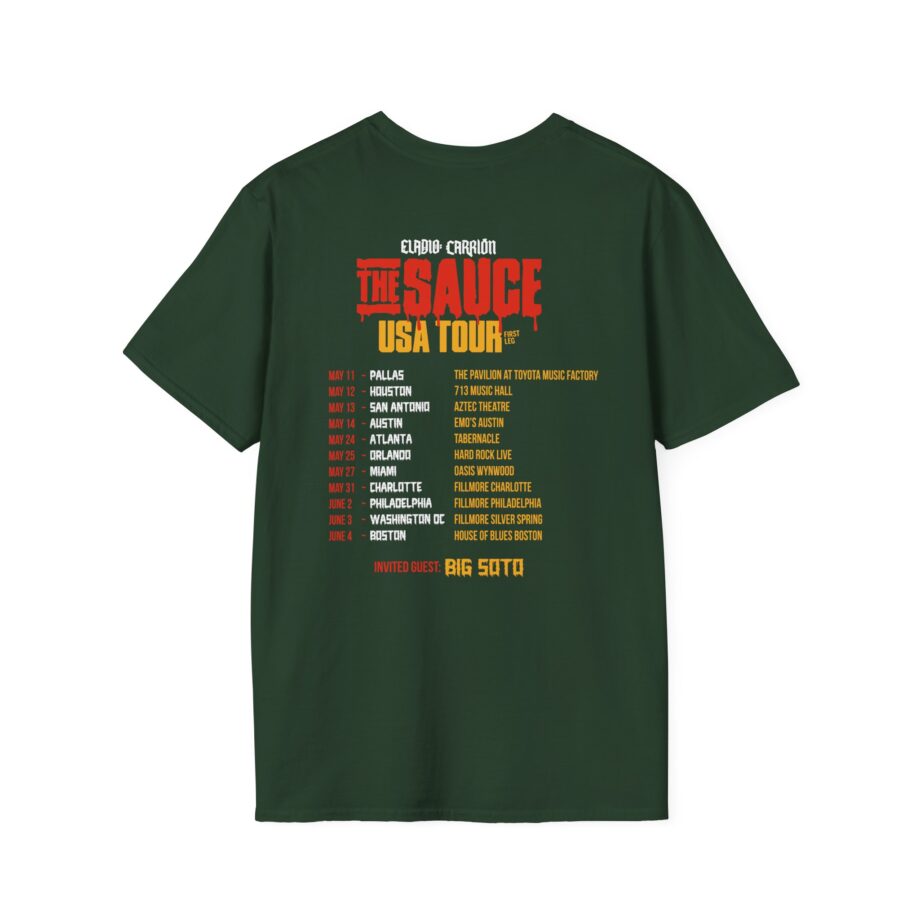 Eladio Carrion Sauce Boyz Usa Tour Unisex Softstyle T-Shirt