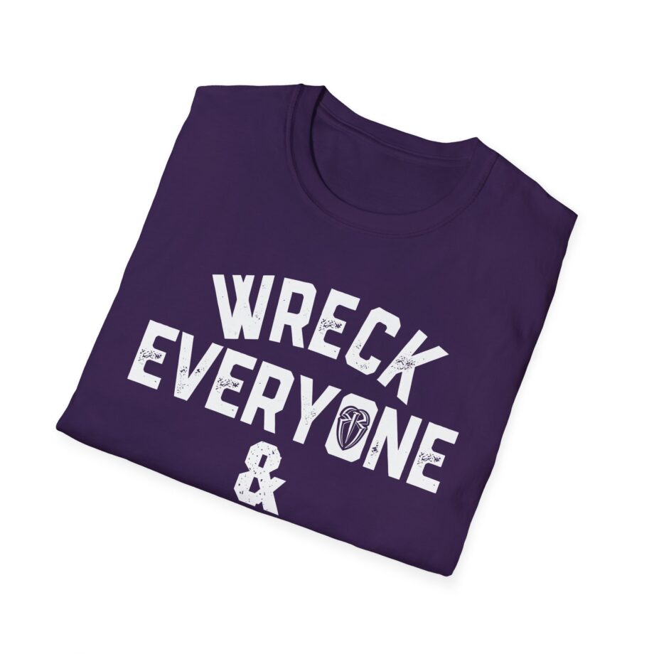 James Droz Wreck Everyone and Leave Unisex Softstyle T-shirt