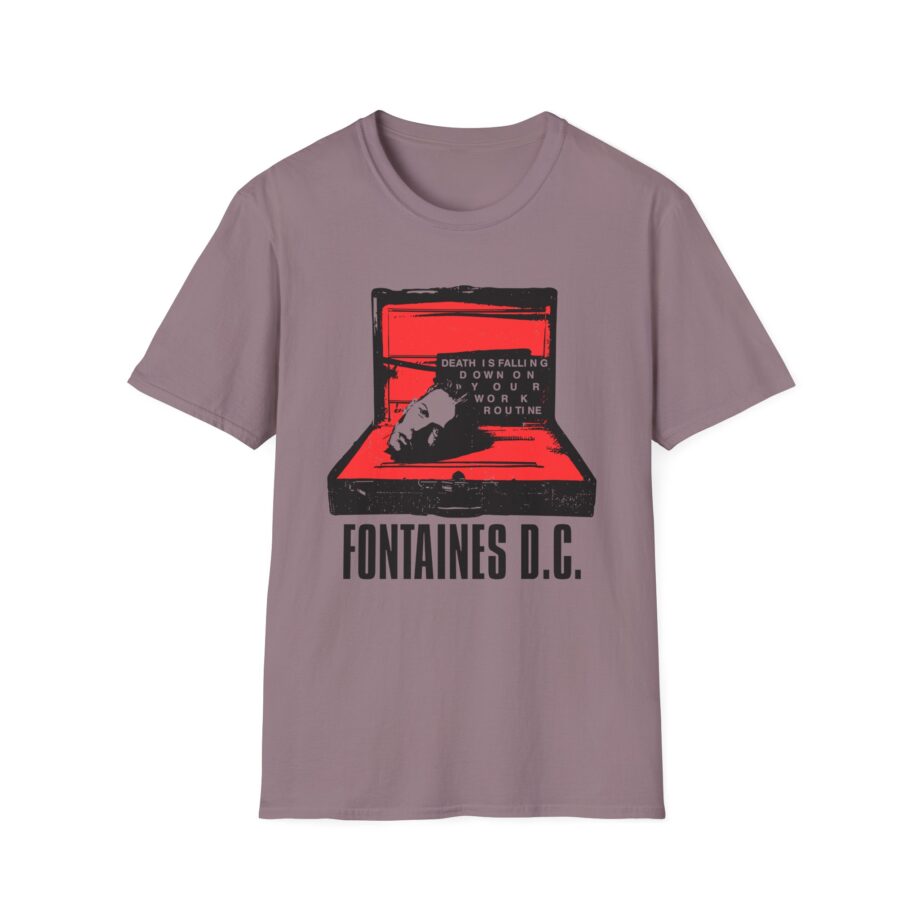Fontaines Death Is Falling Down On Your Work Routine Unisex Softstyle T-Shirt