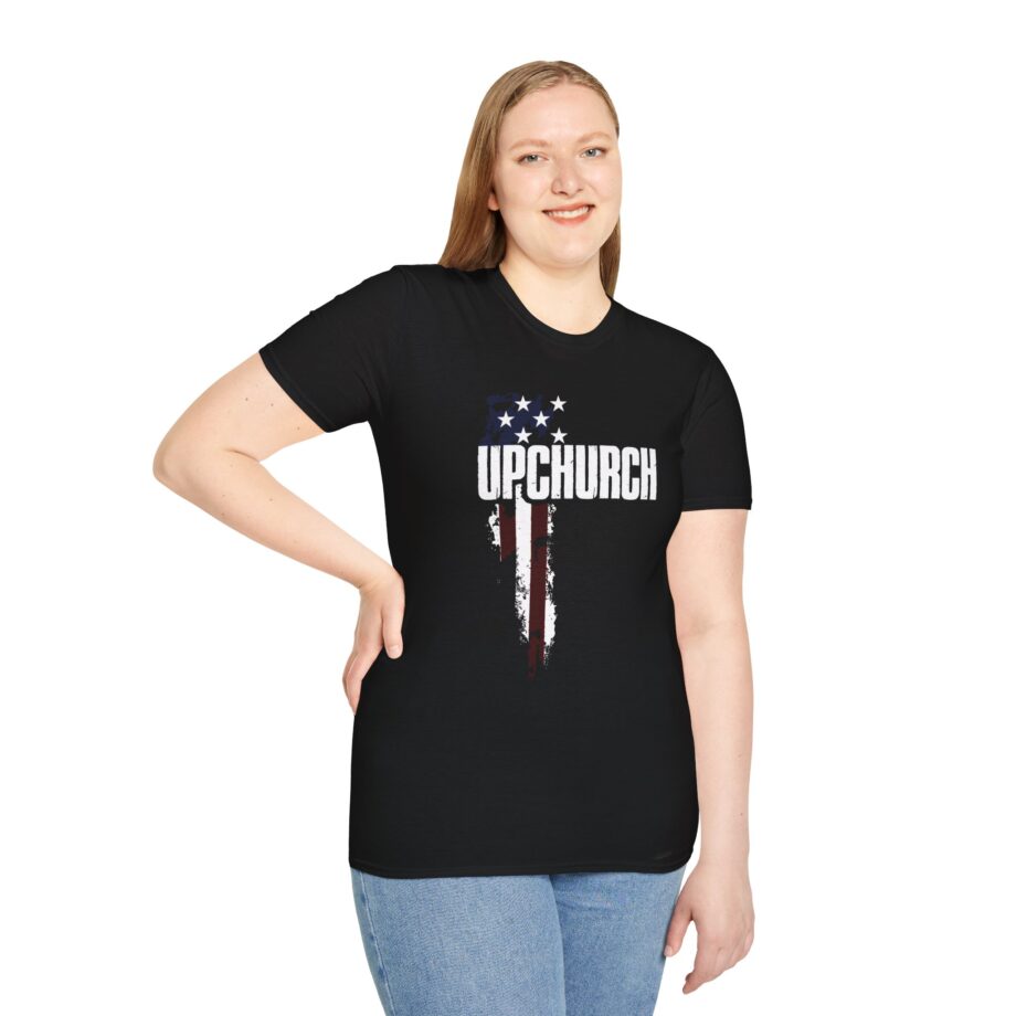 Upchurch Family American Flag Graphic Unisex Softstyle T-Shirt