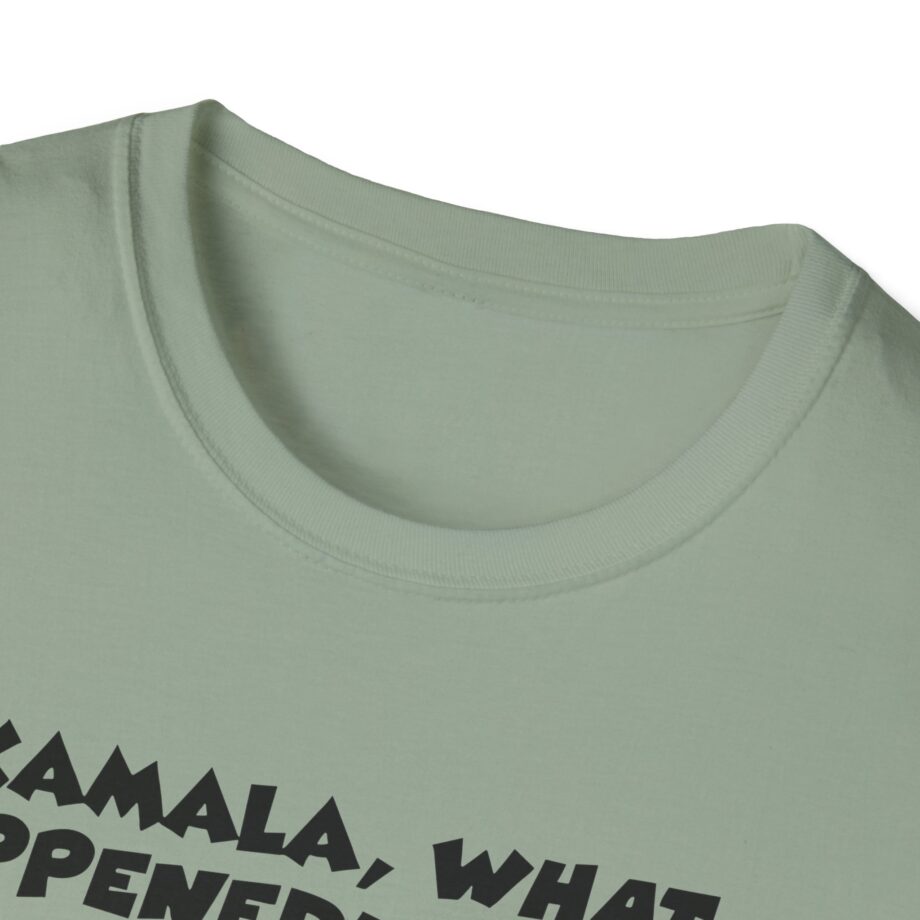 James Droz Kamala, What Happeneduhhh Unisex Softstyle T-shirt