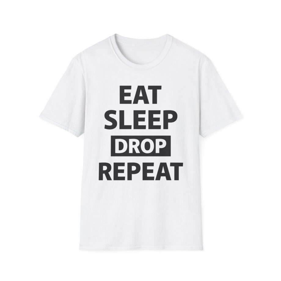 Morgz Eat Sleep Drop Repeat Unisex Softstyle T-Shirt