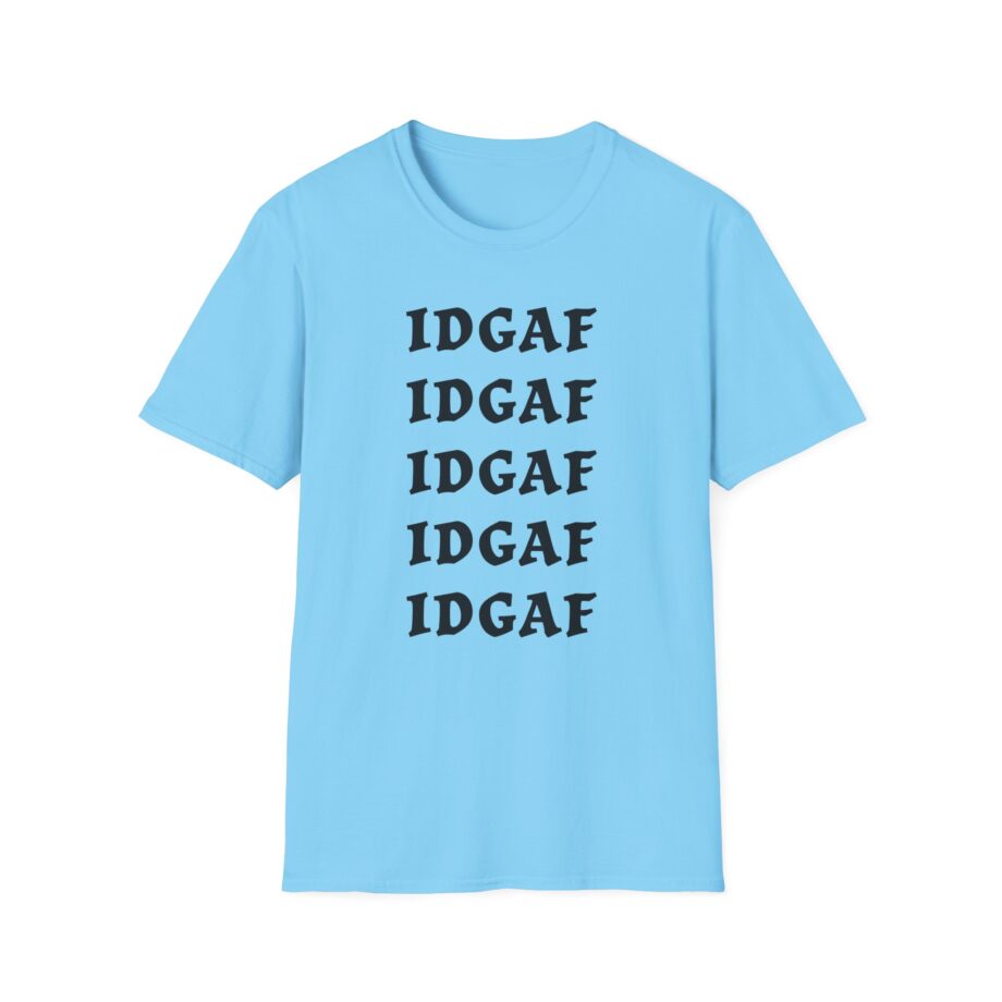 Sadie Crowell Idgaf Neon Middle Finger Unisex Softstyle T-shirt
