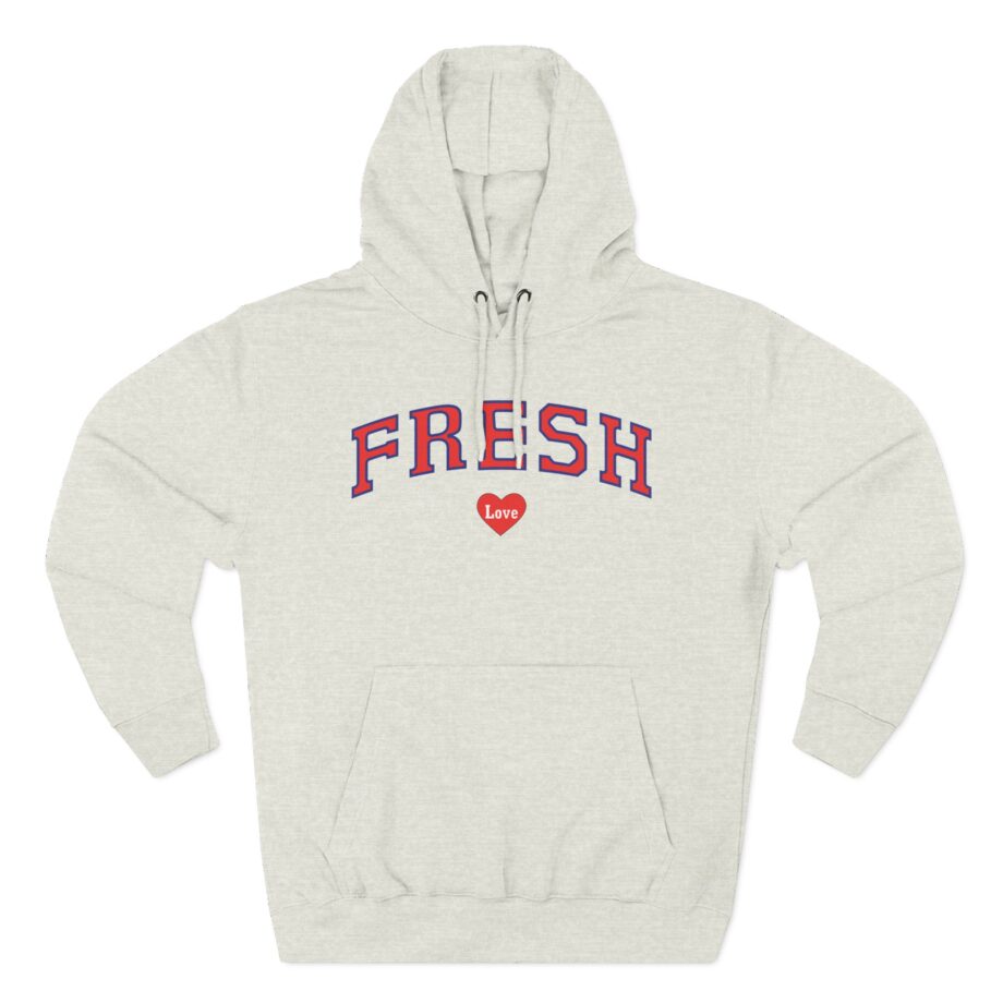 Fresh Love Heart  Three-panel Fleece Hoodie