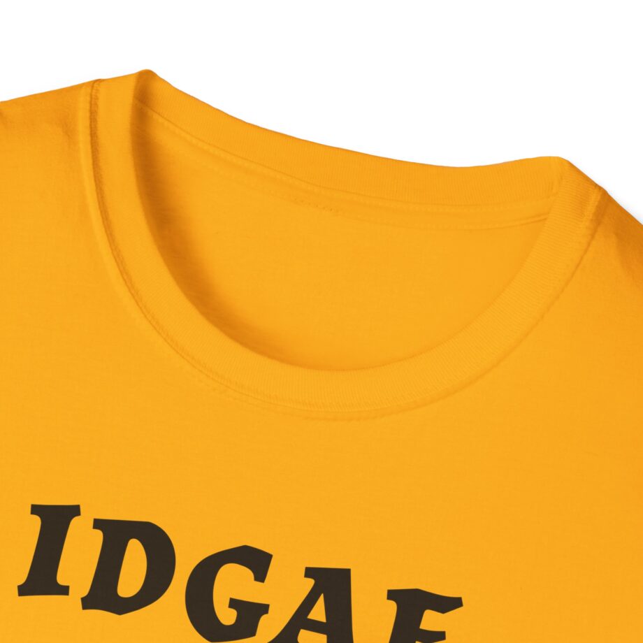 Sadie Crowell Idgaf Neon Middle Finger Unisex Softstyle T-shirt