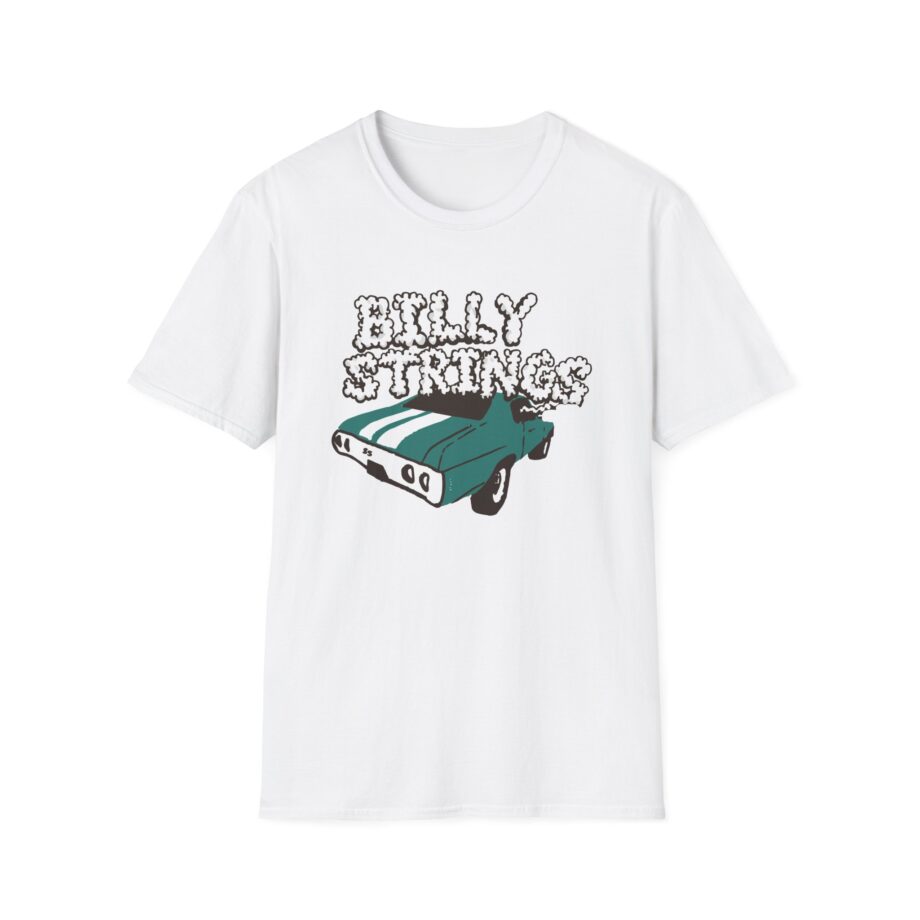Billy Strings Imogene + Willie X Billy Strings Highway Prayers Green Car Unisex Softstyle T-shirt