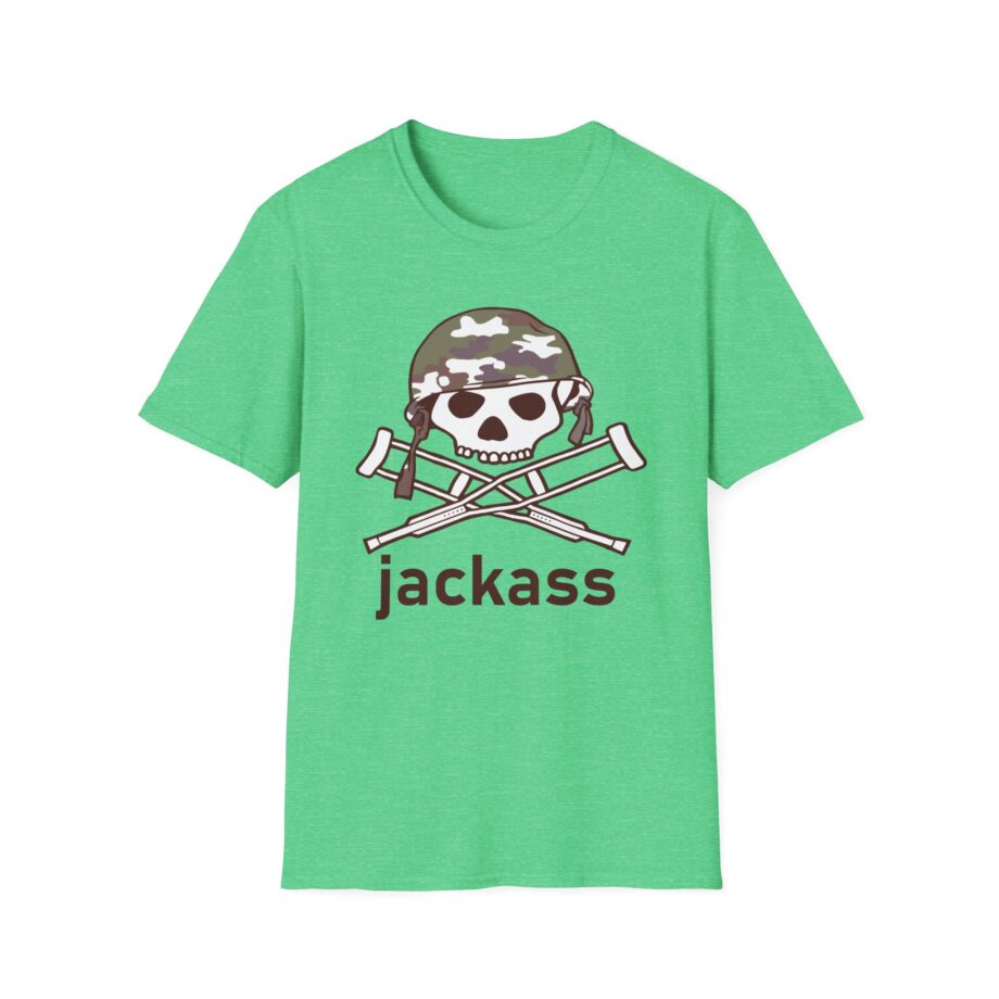 Jackass Camouflage Helmet Unisex Softstyle T-Shirt