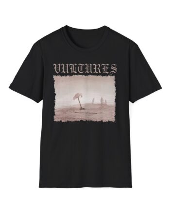 Vultures Graphic Unisex Softstyle T-Shirt - Edgy Vintage Art Tee