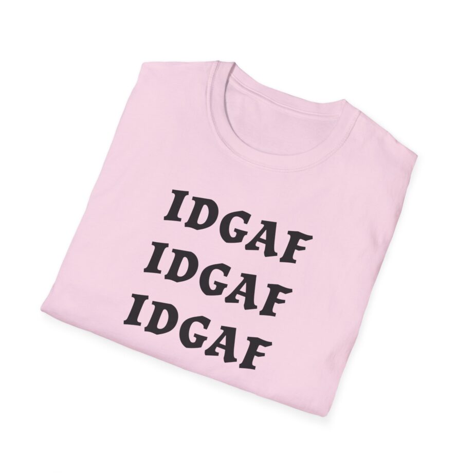 Sadie Crowell Idgaf Neon Middle Finger Unisex Softstyle T-shirt