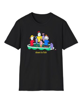 Super Mega Down to Fish Unisex Softstyle T-shirt