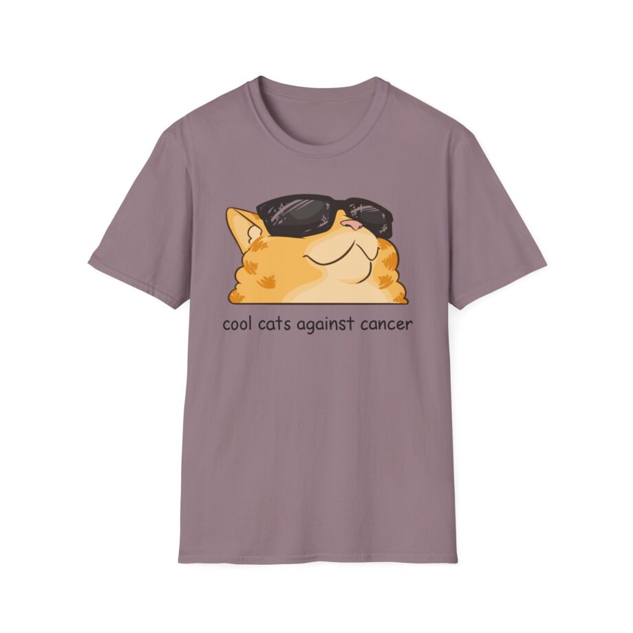 Lilsimsie Cool Cats Against Cancer Unisex Softstyle T-shirt