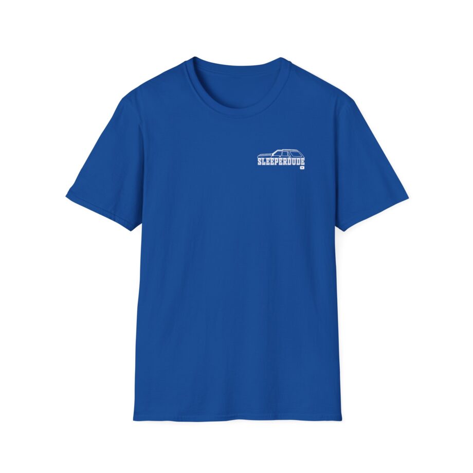 Sleeperdude It'sjust a Little Whiskey Dent on Back Unisex Softstyle T-Shirt