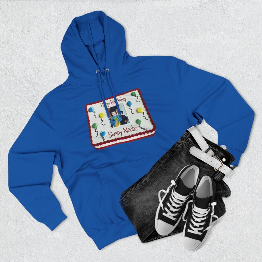 Slushy Noobz Birthday Cake Three-panel Fleece Hoodie